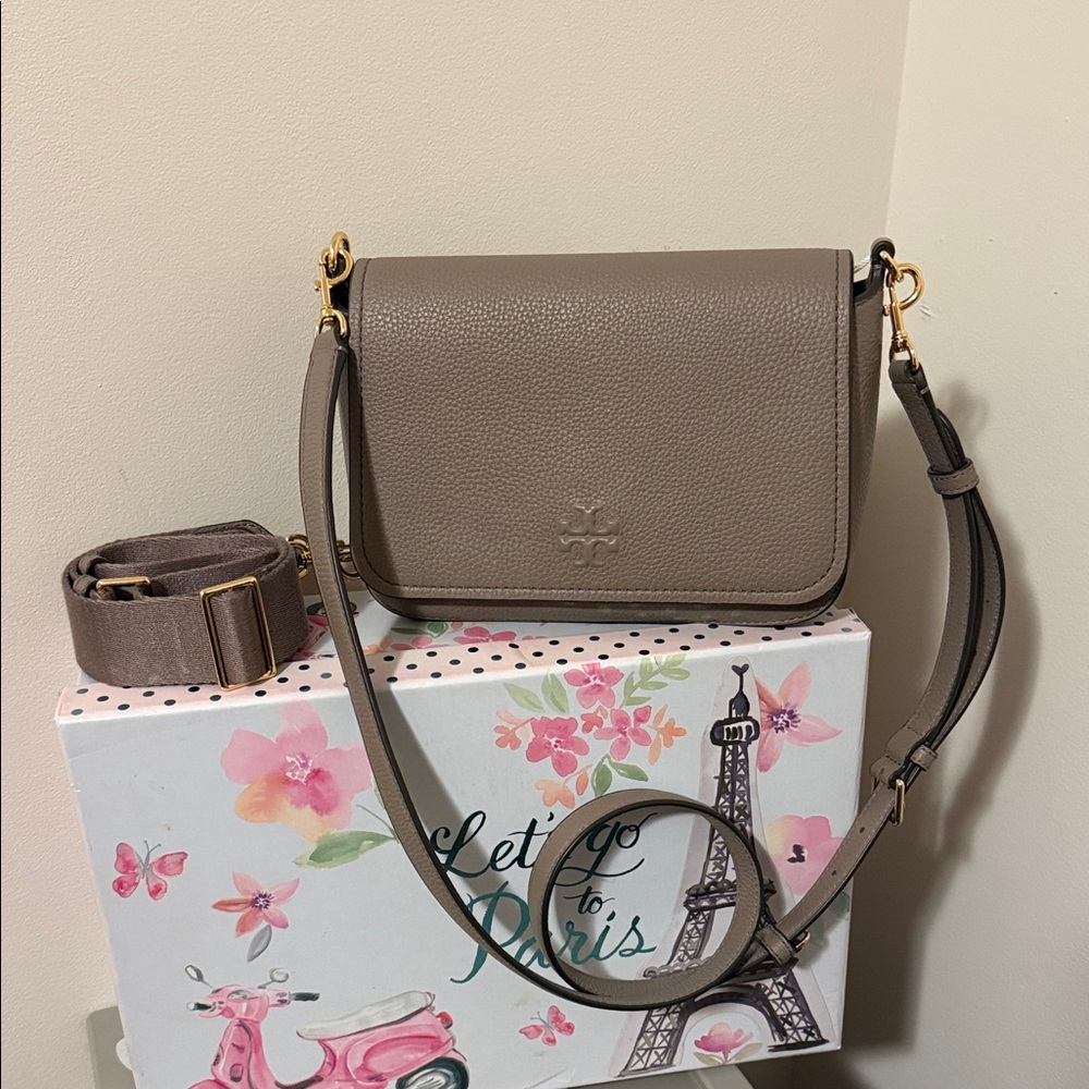 Tory Burch Taupe Crossbody Bag
